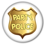 Party Police Costume Button Halloween Costume